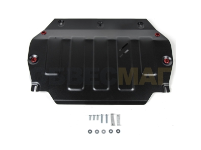 Защита картера и КПП Автоброня для 1,5 АКПП сталь 2 мм на передний привод для JAC S3 2014-2021