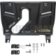 Защита картера и КПП Автоброня для 2,0/2,4/2,5 АКПП сталь 2 мм с вырезом под глушитель для Toyota RAV4 2006-2019