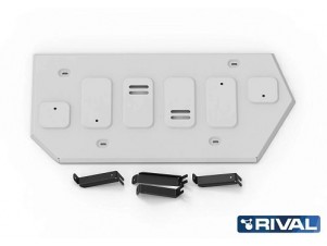 Защита топливного бака + комплект крепежа, Rival, Алюминий для Voyah Free EVR, V-1.5, Гибрид, Автомат, полный, 2023-н.в. №333.9305.1